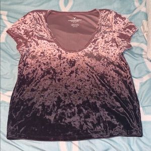 American Eagle Velvet Top